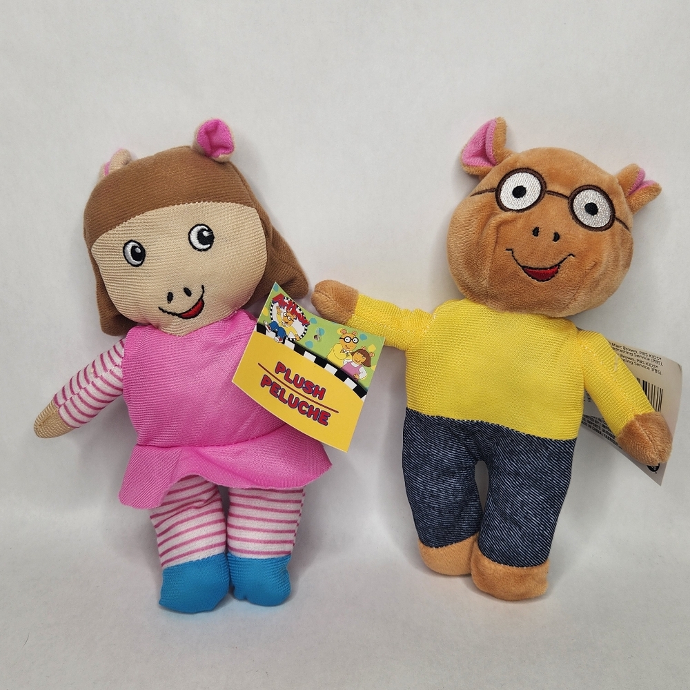 Arthur & DW Plush Lot PBS Kids